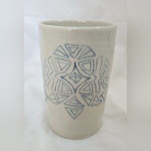 Vintage Studio Pottery Vessel Vase Utensil Holder